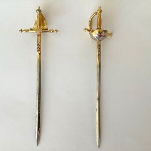 Vintage set of two sword letter opener from Toledo Spain (1970s)